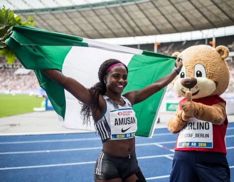 Tobi Amusan wins 100m hurdles at the Internationales Stadionfest (ISTAF)