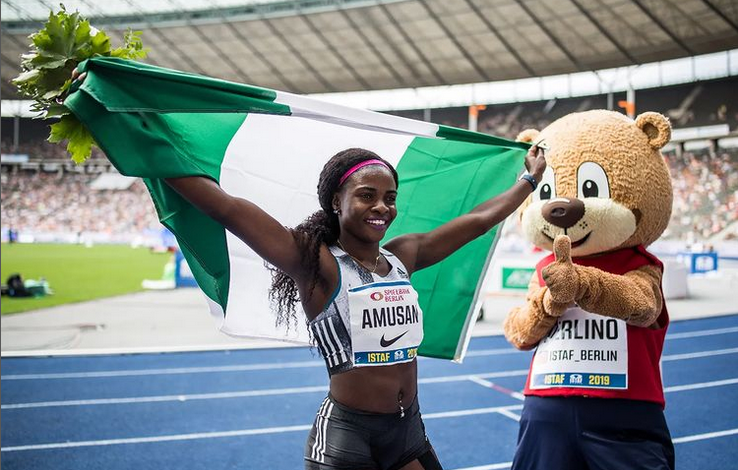 Tobi Amusan wins 100m hurdles at the Internationales Stadionfest (ISTAF)