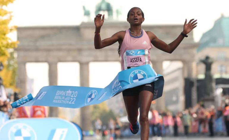 Tigist Assefa wins Marathon in Berlin