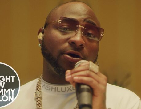 Davido performs at the Tonight Show