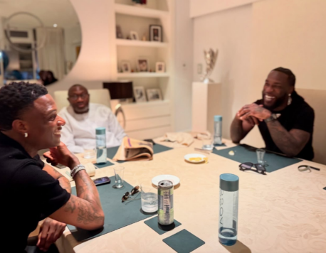 Femi Otedola Hosts Wizkid and Burna Boy at His Lagos Mansion