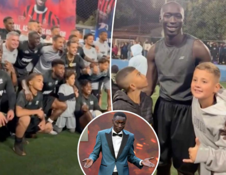 TikTok star Khaby Lame plays football in Brazil after US detention