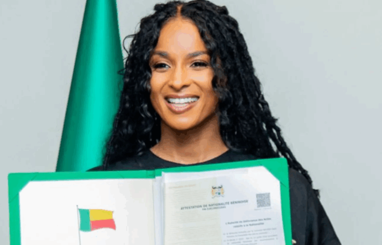 US Star Ciara Becomes Benin Citizen Under new Slavery Descendants Law