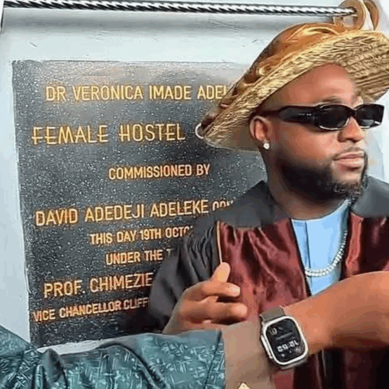 Davido Honors Late Mother With Female Hostel at Abia’s Clifford University 