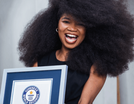 Jessica Martinez Sets New Guinness World Record for Largest Afro